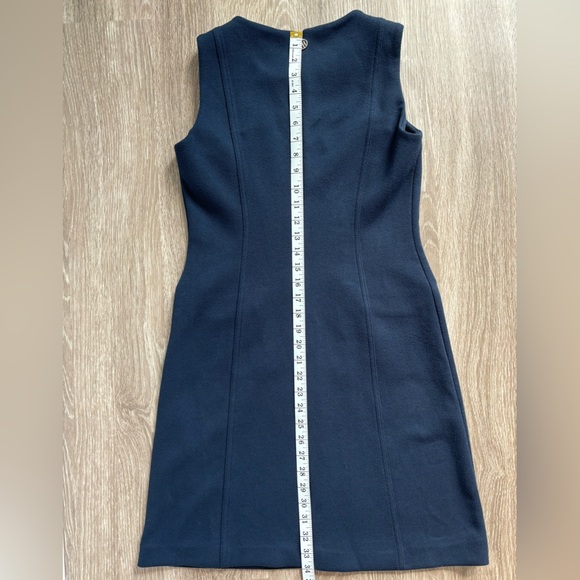 Tommy Hilfiger Dress Womens Size 4 Navy Sleeveless Shift Pockets Nautical Career - Picture 10 of 11